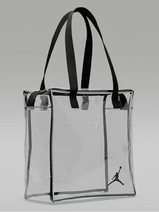 Jordan Clear Stadium Tote Bag with zipper closure - Picture 2 of 6
